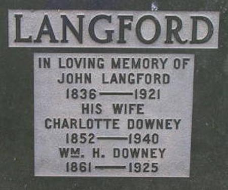 133. John Langford Grave Stone