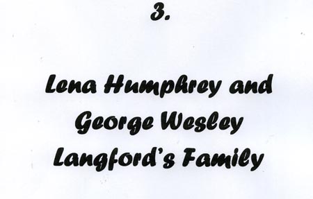 134. Lena and Wesley Family