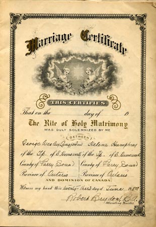 137. Marriage Certificate